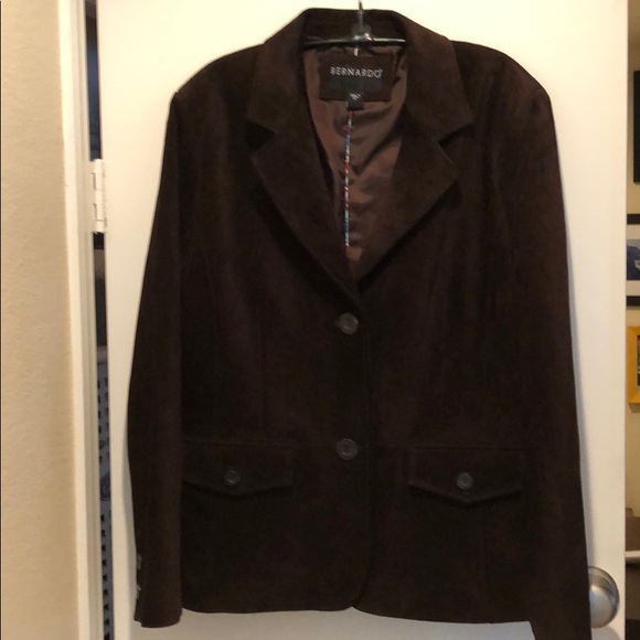 Bernardo Jackets & Blazers - XL Bernardo Brown Leather Jacket